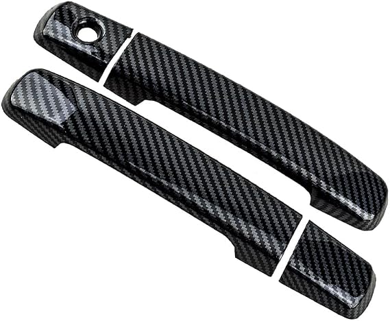 4Pcs Carbon Fiber Style ABS Side Exterior Door Handle Cover Trim Compatible for Nissan Altima Coupe 2008-2013