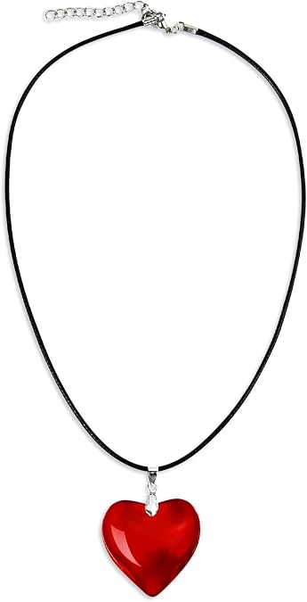 Red Heart Necklace for Women - Trendy Y2k Jewelry