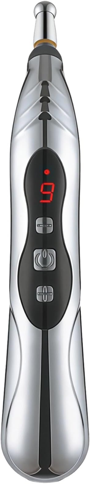 Electronic Energy Pen, Acupuncture Tool With 3 Heads, 9 Adjustable Levels, Usb Rechargeable, Pain Relief, 7.2 X 1 In / 18.3 X 2.5 Cm