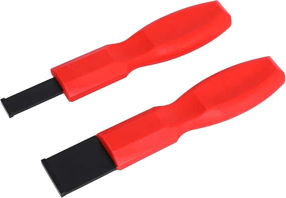 Penitue 2pcs Carbide Scraper Set, Super Carbide Gasket Scraper 1-1/4 Inch and 5/8 Inch Tools for Paint Glue Metal and Automotive