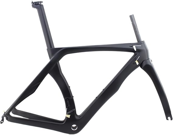 Black 700C Racing Road Bike Full Carbon Fibre Bicycle Frame Fork+Seatpost