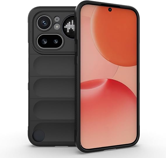 Aksesuarcim Nothing Phone 4A Pro ile Uyumlu Kılıfı Silikon Yumuşak Esnek Mat Kamera Lens Korumalı İnce Kapak Etnik Siyah
