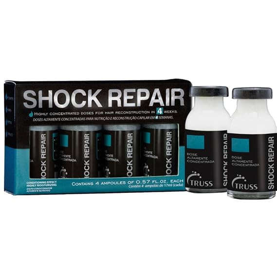 TRUSS Shock Repair Reconstructing Hair Serum, 4 Ampoules