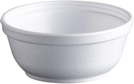 DART 8B20 8 oz Foam Bowl (Case of 1000) White