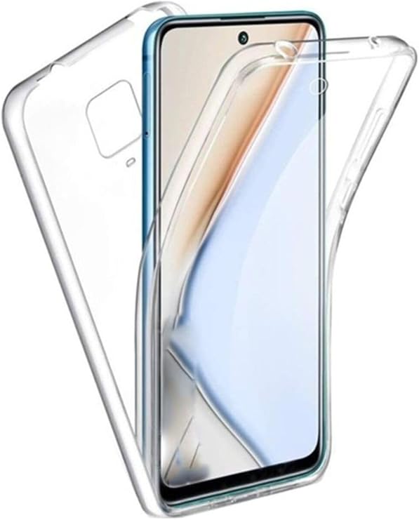 Xiaomi Redmi Note 9 Pro Kılıf 360 Şeffaf Ön Arka Silikon ile uyumlu