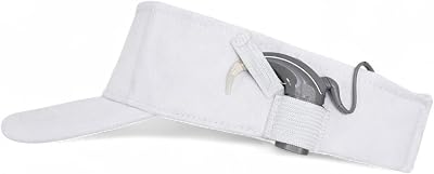 Cochlear Implant Visor Hat Unisex Adjustable Cap Super Thin, Perfect for Golf, Pickleball & Hot Weather