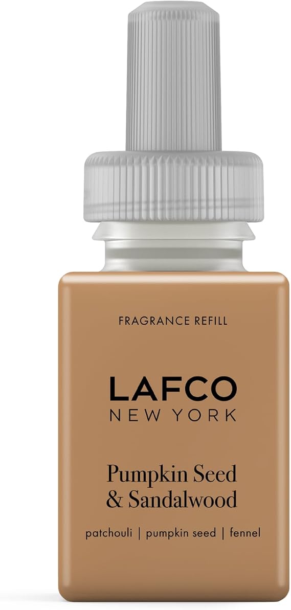LAFCO New York Fall Pura Smart Device Refill, Pumpkin Seed & Sandalwood - Vial Delivers Up to 2 Weeks of Fragrance Life - Made in The USA
