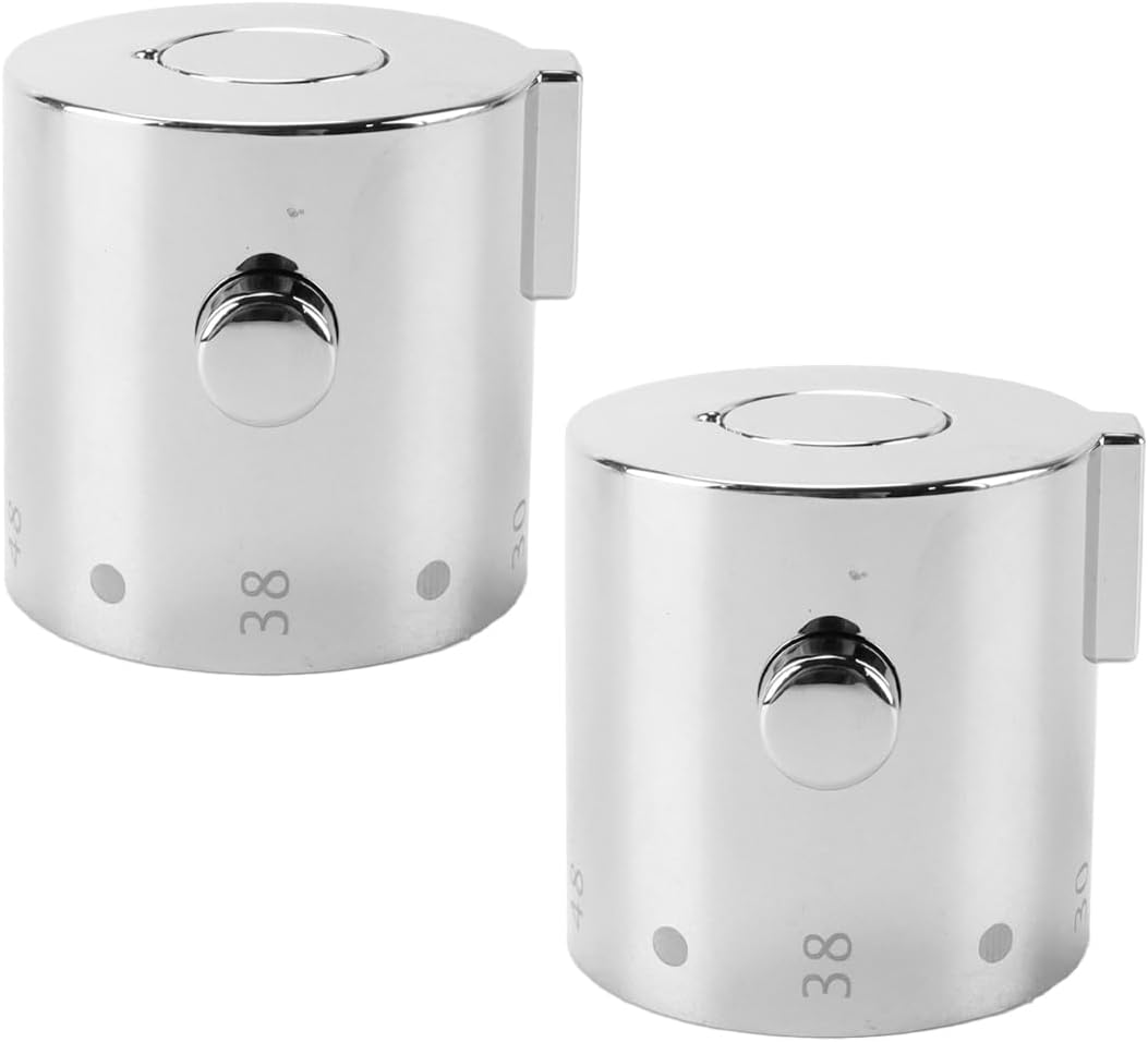 2Pcs Shower Knobs, Knob Handles, Easy Installation Shower Temperature Control Handle Knob Compatible With Tub Mixer