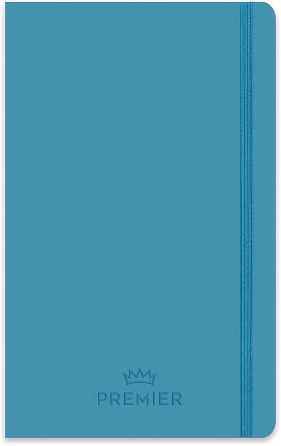 Sharp Color 13x21 96 Leaf Flat Hardcover Premier Notebook - Blue