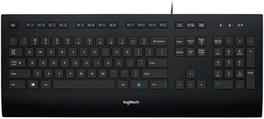Logitech Corded K280E 920-010066 USB Wired Keyboard