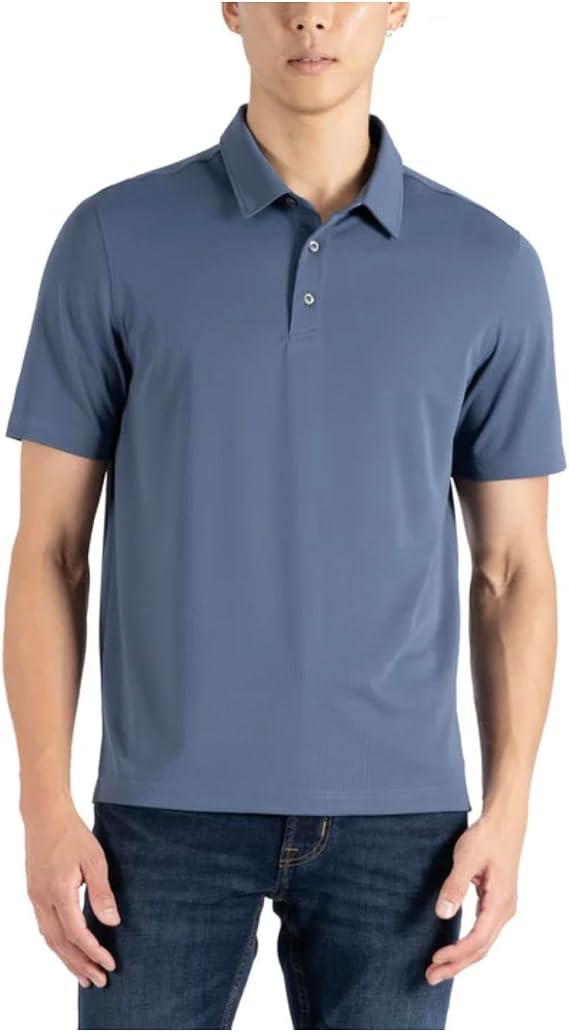Gerry Men's Short Sleeve Classic Fit Stretch Polo Shirt