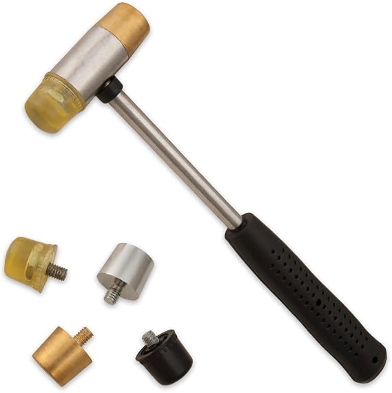Brass Hammer with Tips, Black