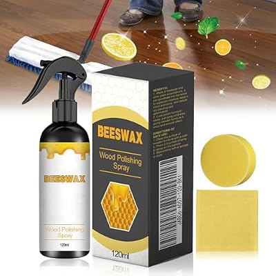 Natural Beeswax Care Spray & Restorer, 2025 New Natural Bees Wax Furniture Polish and Cleaner, Beeswax Furniture Polish for Wood, For Living Room, Kitchen, Furnishings and Wooden Floors, 120ML4Oz 1