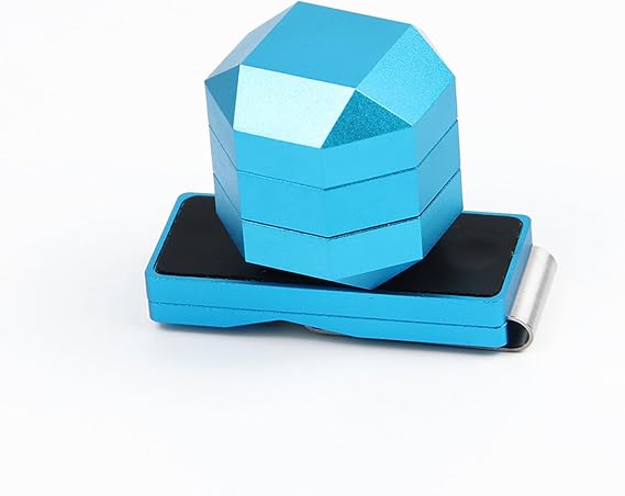 Wokyo Premium 3 Layer Magnetic Billiard Pool Cue Chalk Holder Box Set, Pool Table Accessory for Billiards Precision Shots