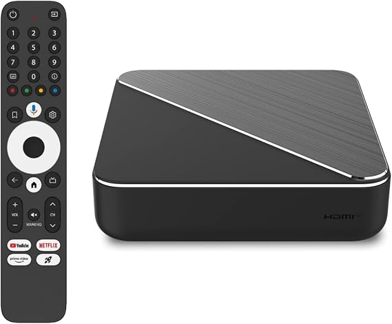 Dune HD Homatics Box R 4K Plus Android TV 14 | Media Player | Chromecast | Mini PC | Netflix i4K Dolby Vision & Atmos | 4/32GB, AV1, Wi-Fi 6, 1Gbit, DV P7 FEL MKV AFR | HDR10+ | DTS
