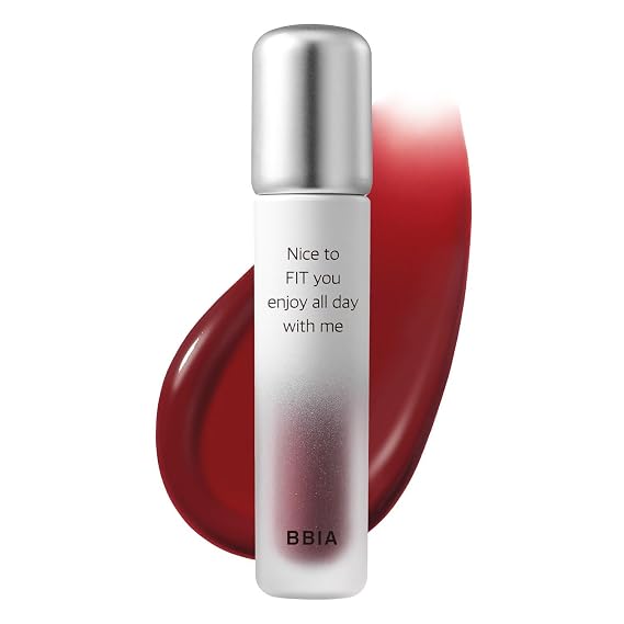 BBIA Air Fit Tint - Ultra Adherent Fixing Lip Stain Long-Lasting Lightweight High Pigment Clear Colors Non-Smudging Airy Velvet Matte Finish Korean Daily Makeup Lip Tint (05 STICK WITH U, Pack of 1)