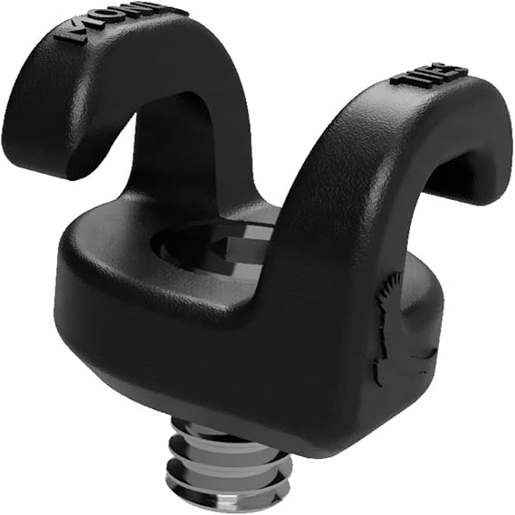 KONDOR BLUE x Armando Ferreira | Mondo Ties Cable Management Clips Cable Organizer for Camera Rigs (5-Pack) | 1/4-20 Mount, Holds 2 to 3 Cables, Routes Any Direction, Mini EVA Case | Black