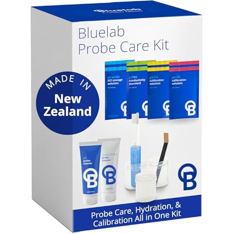 CAREKITPHCON Probe Care Kit for pH and Conductivity TDSPPM Probes and Pens with 4 Solutions and Cleaners, Cleaning Kit Tool for Hydroponic system and Indoor Plant Grow