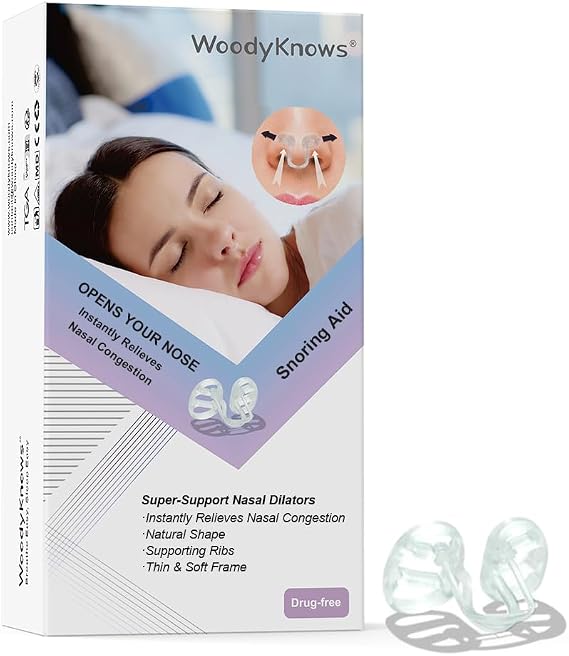 Super-Support Nasal Dilator for Snoring aid, Improves Sleep and Sports Airflow, Breathe Better (Combo Pack XS/S/M/L)