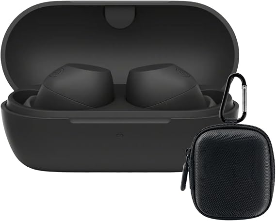 Sony - Truly Wireless Noise-CANCELING Earbuds Bundle with CASE - Black
