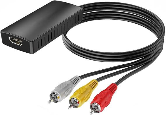 AV to HDMI Çevirici Adaptör RCA (Kırmızı-Beyaz-Sarı) HDMI Dönüştürücü Full HD 1080p FC1209