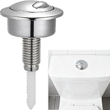 Dual Flush Toilet Push Button Replacement - Compatible with Twyford Optima, Siamp Cisterns (Silver)