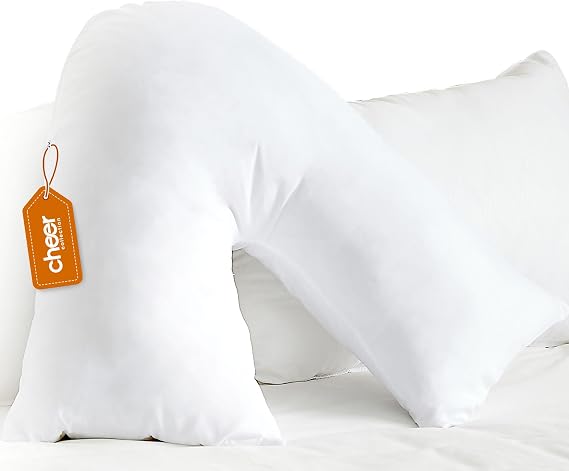 Cheer Collection White Pillowcase for V Shaped Pillow