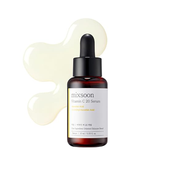Vitamin C20 Serum - For Dark Spot Correction & Radiant Skin Tone, 0.34fl oz | 20% Pure L-Ascorbic Acid for Dark Spot Correction, Glutathione & Niacinamide for Radiant Skin Tone, 10ml