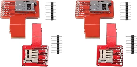 2 Pieces Micro SD Sniffe Compatible with Universal TF Card Adapter Board, 1 Piece, Silver