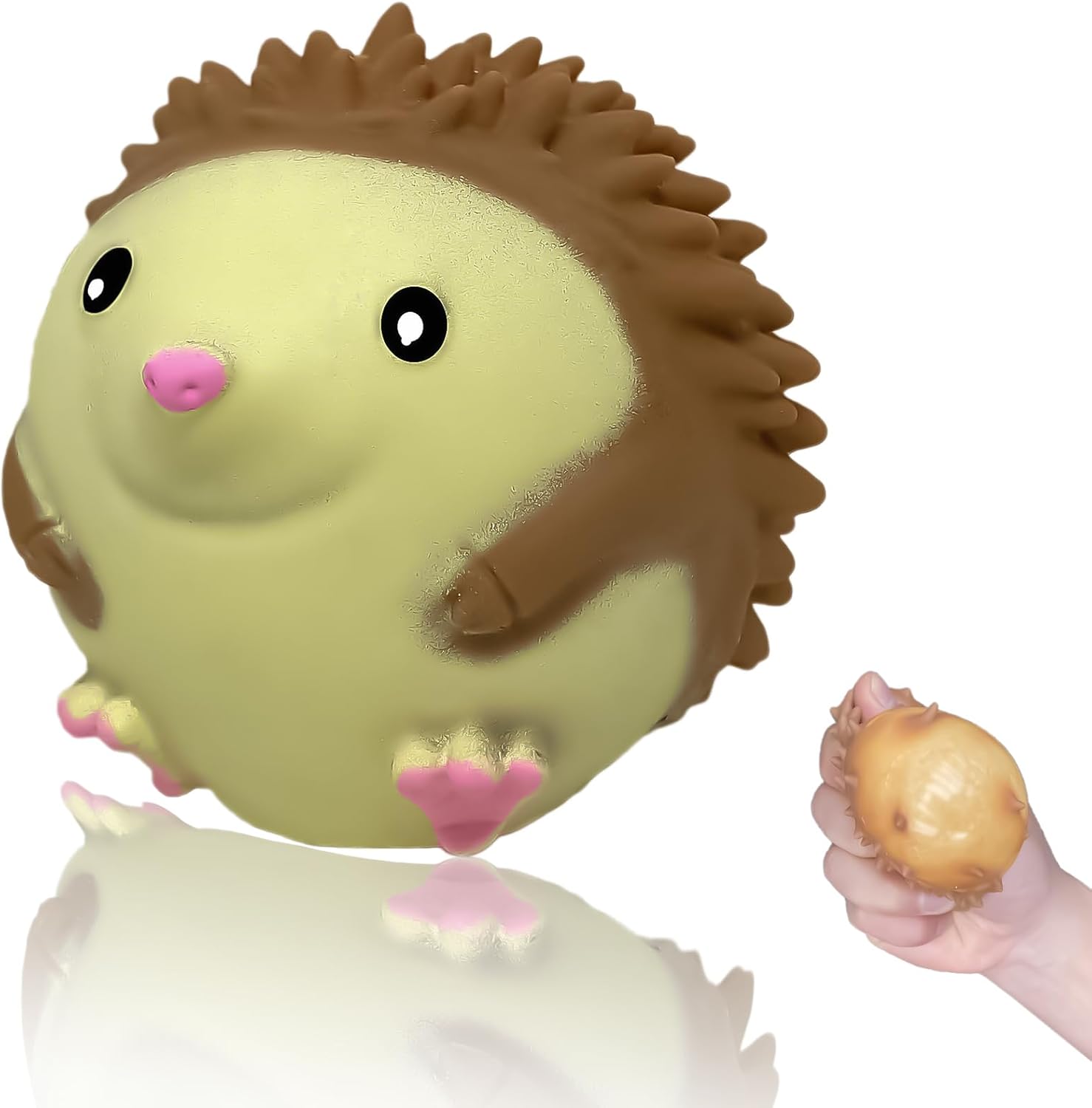 Hedgehog Squishy Stress Ball for Kids and Adults, Elastic Stress Relief Ball Squeeze Toy, Soft Dough Ball, Squeeze Ball Squeeze Toy, Party Favors, Birthday Gift, Easter Basket Filler
