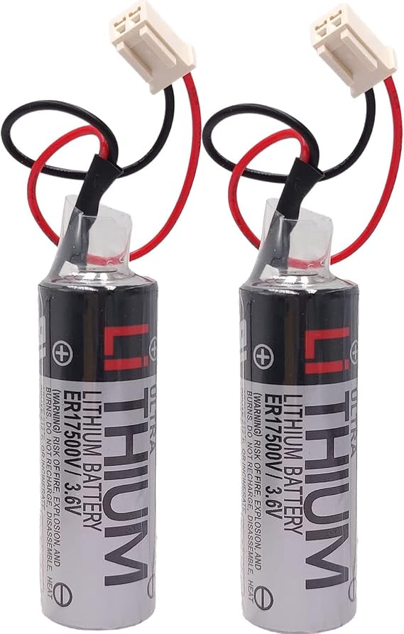 2 Pack ER17500V/3.6V 2700mAh Battery for Yaskawa HW1483880-A Robot YRC1000 GP Body