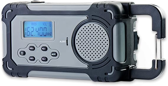 4Patriots Liberty Band Emergency Solar Radio: NOAA Weather Radio with Solar Panel & Power Bank