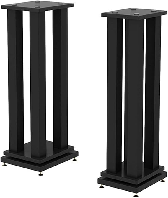 BTZHY Speaker Stands,2pcs Universal Floor Professional Speaker Surround Frame, Universal Desk Stand for Small, Medium Bookshelf Computer Speakers
