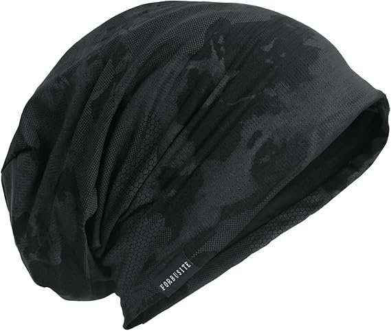 Mens Thin Baggy Slouch Summer Beanie Hat Retro Skull Cap