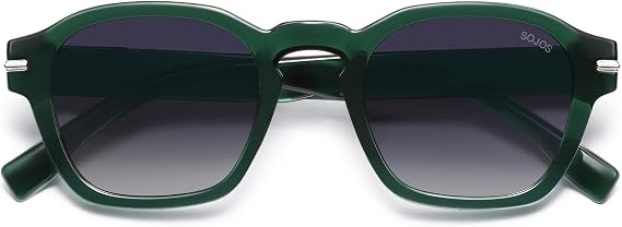 SOJOS Retro Square Polarized Sunglasses Men Trendy Womens SJ2382
