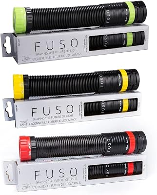 Fuso LED Flashlight Pack of 3 Green, Yellow, RED