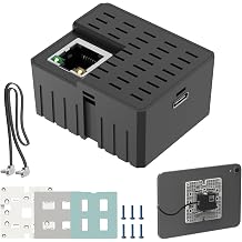 Agile Universal PoE Flush Tablet Wall Mount Kit with Bracket & Flat Cable, In-Wall AC to USB-C Power Adapter Enclosure for 8-12 Tablets (Suitable for 86 boxes Smart Home/Office, 27W)​​ (27W 100M SET)