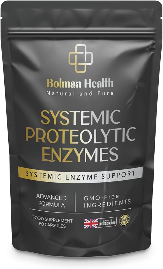 Systemic Proteolytic Enzymes | Advanced Enzyme Complex | Supports Digestion, Circulation & Immune Function | 60 Vegan Capsules | Non-GMO | Gluten-Free Enzyme Supplement