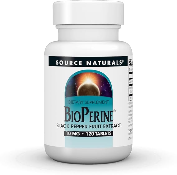 Source Naturals BioPerine, 10 mg -120 Tablets