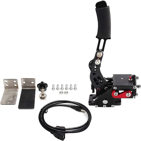 Bruce & Shark USB Handbremse Handbrake für Racing Games Wheel Stand G29 für PS4/PS5 Schwarz [video game]