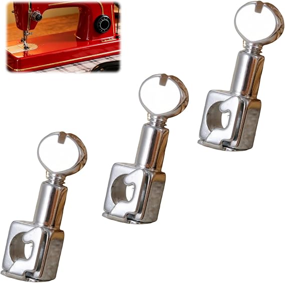 3-Pack Sewing Machine Needle Clamp and Holder Set Rotatable Handle Clip Attachment Multi-Brand Compatible Replacement for Heavy Duty and Standard Home Use Machines