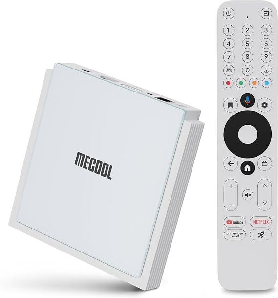 MECOOL KM2 Plus Deluxe Android 14.0 TV Box HDR 10+ 4K Dolby Vision Display Voice Assistant WiFi 6 Dual Band TV Box