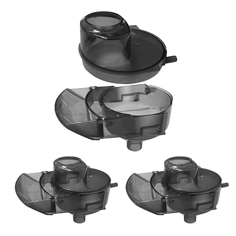 3 Sets Replacement Funnel Compatible with Baby Brezza Formula Pro Advanced | Replacement Funnel and Cover, Not Fit Formula Pro MINI Mixer Machine, Grey, Easy to Use and Clean