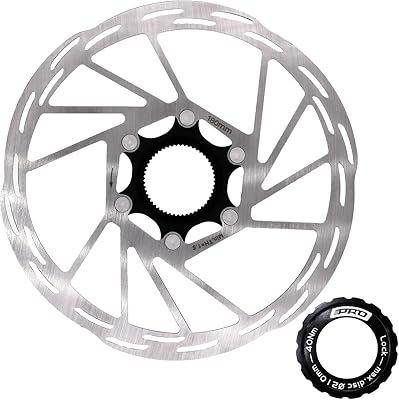 DJC Bike Center Lock Brake Rotor Disc 140mm 160mm 180mm 203mm MTB Road Bike Stainless Steel with Lockring iiipro