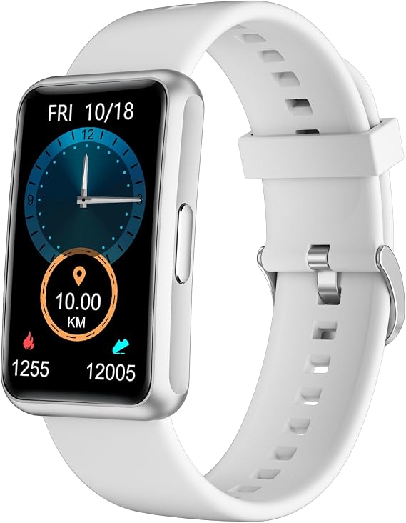 HUAKUA Pedometer Watch (Without App and Mobile Phone) 1.47 Inch Touchscreen Simple Smartwatch Fitness Tracker with Calorie Counter Sleep Monitor Stopwatch Waterproof IP68 Timer Fitness Watch for