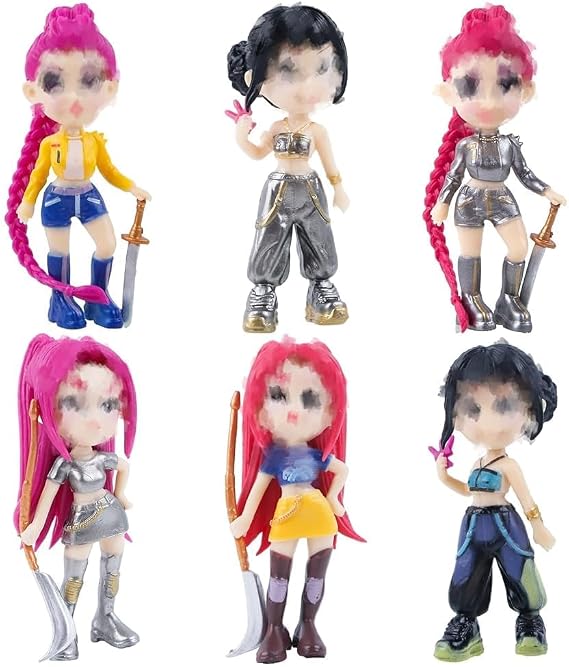 Kids Toys Hunter Figures- Cute Dolls Figures Movie Pop Singer Idol Collectible Toy Model Figure Set, Anime Merch Gifts for Fans Boys Girls for Party Supplies Display Desk Party Birthday Decoration