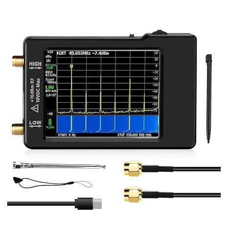 Spectrum Analyzer, Upgraded Hand Held Spectrum Analyzer 2.8" Display 100kHz To 960MHz With ESD Proteced Version V0.3.1_E