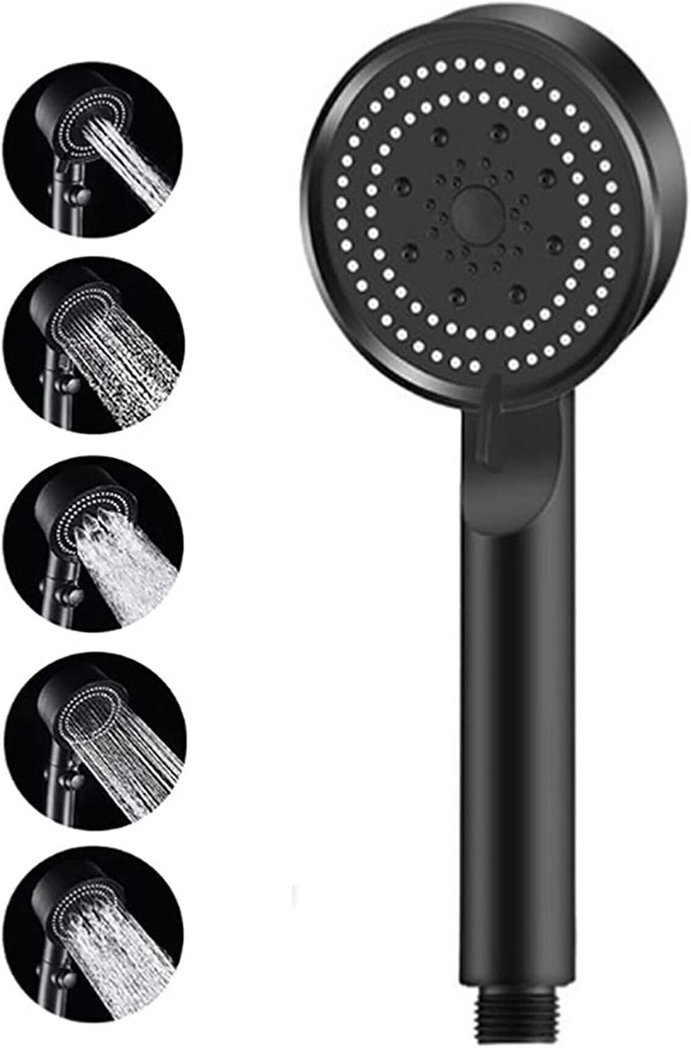 Mayaglory Turbo Fan Lite Hand Shower Handshower, Black [Energy Grade A]