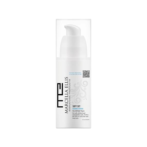 Soft Set Foam Mousse, Moisturizing and Nourishing Formula for Curly, Wavy, and All Hair Types, Hair Styling Mousse for Flexible Hold, Volumizing Mousse for Hair (5.3 Oz)