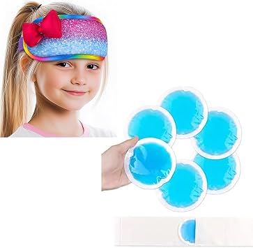 NEWGO Bundle of Round Ice Pack and Kids Head Ice Pack